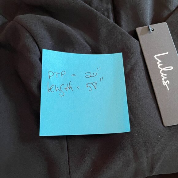 Lulus Sleeveless Black Ruched Maxi Dress Size Small - Picture 7 of 7